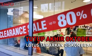 Lotus Bangkrut, Aprindo: Tidak Bisa Survive karena Kondisi