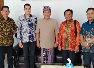 Audensi pengurus DPD Bali dengan Kepala Dinas Tenaga Kerja Provinsi Bali