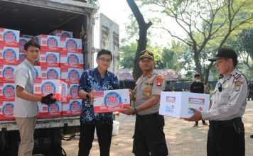 Bantuan logistik kepada petugas keamanan gabungan Polisi dan TNI selama bulan Ramadhan