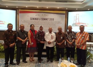 Aprindo Jatim bersama BPWS dan IGZ Jerman (Mr. Makdonal Anwar – Coordinator Programme Migration and Diaspora) dalam acara seminar dan summit 2019