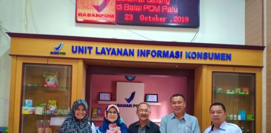 BPOM dan APRINDO Sulteng Meeting untuk membicarakan rencana pelaksanaan acara KIE Kota Palu