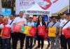 Bapak Tri, Wakil Walikota Bekasi dalam kegiatan promosi penggunaan reusable bag
