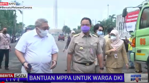 MPPA Serahkan Bantuan 7.500 Paket Sembako ke Pemprov DKI