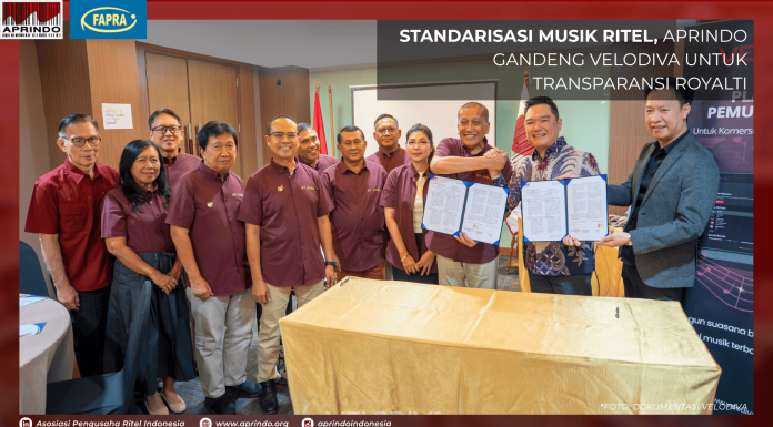 Standarisasi Musik Ritel, APRINDO Gandeng Velodiva untuk Transparansi Royalti