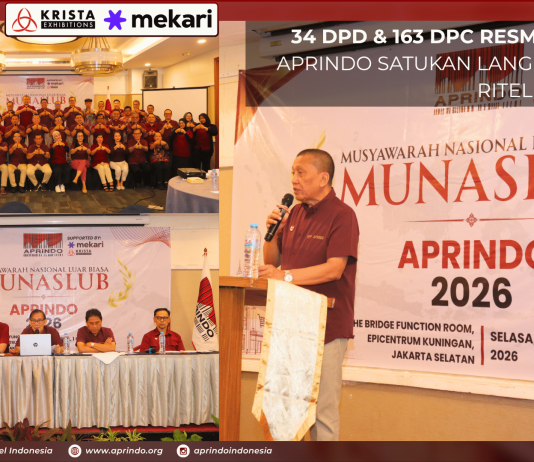 34 DPD & 163 DPC Resmi Dilantik, APRINDO Satukan Langkah untuk Ritel Indonesia